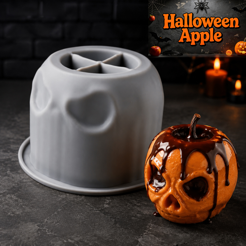 Candle Making Jug - Halloween skull apple silicone mold, creative