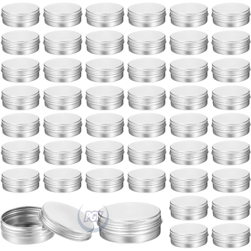 Tin Container Lid - 30pcs Screw Top Round Tins 2oz