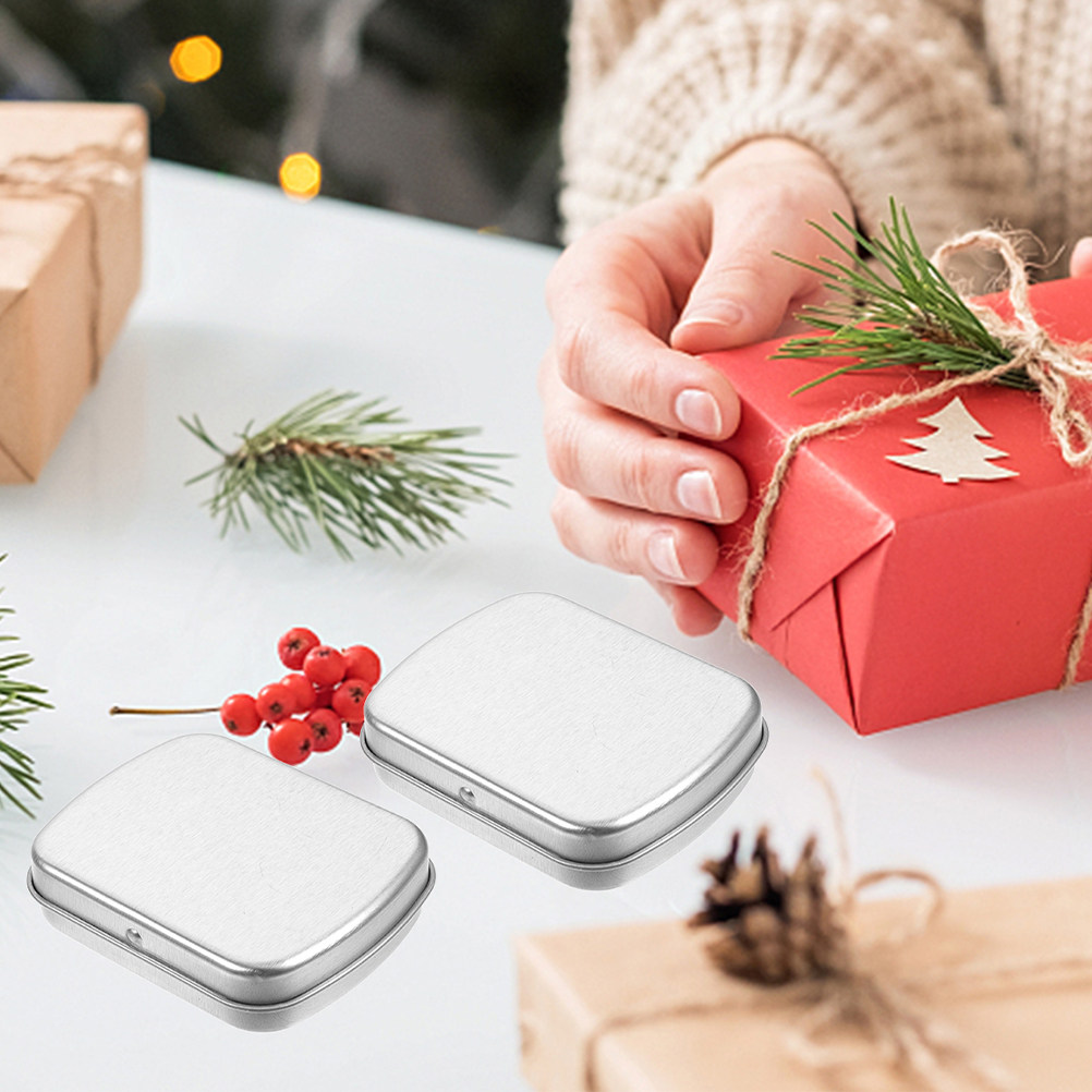 5Pcs Portable Metal Tin Box Co - Tin Container Lid review and price