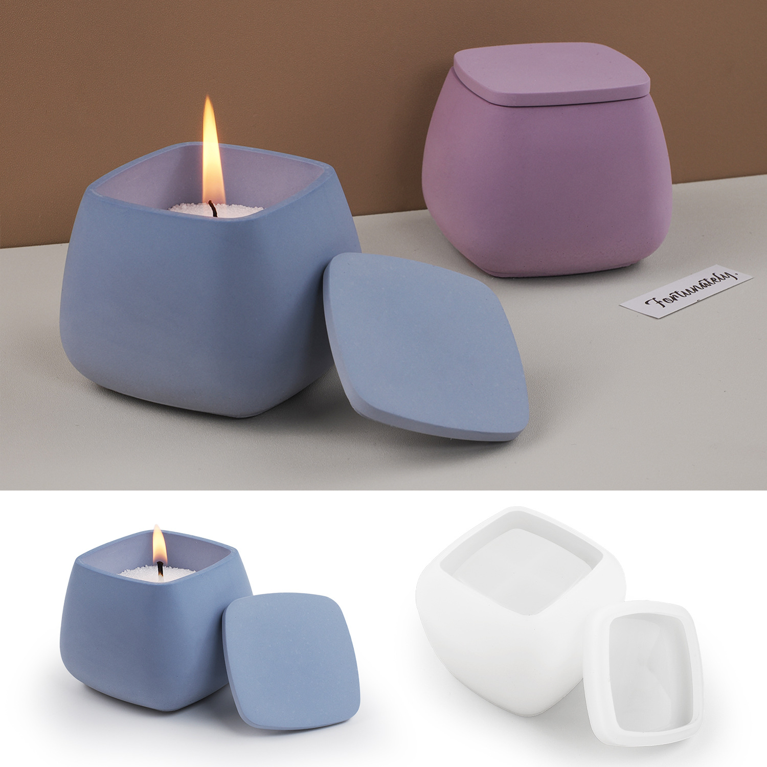 DIY Epoxy Cement Plaster Silic - Candle Making Jars With Lids review and price