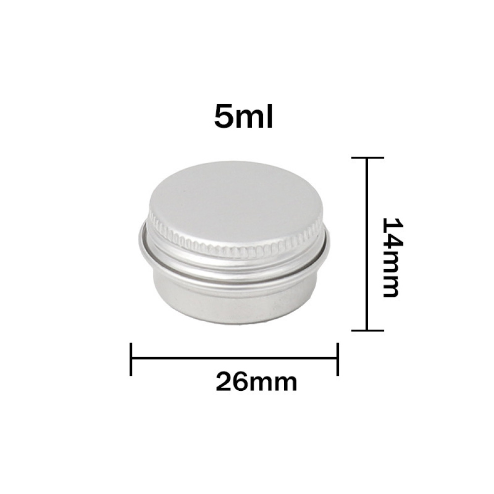 Sample Aluminum Jar Round Meta - Tin Container Lid review and price