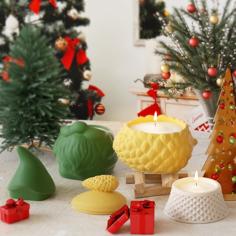 Silicone Santa Claus Storage J - Candle Making Jars With Lids review and price