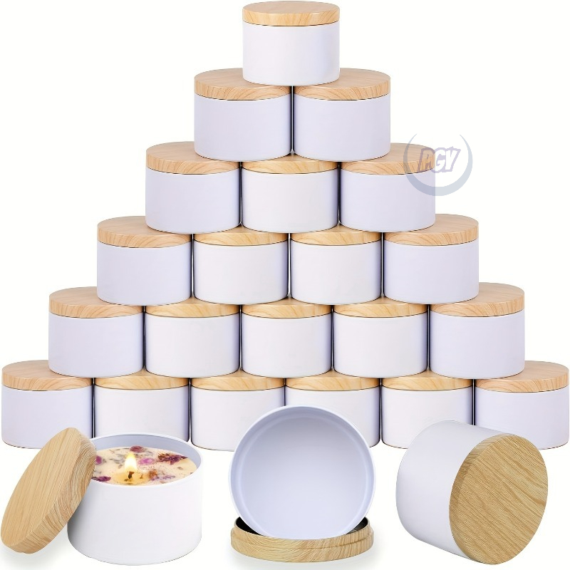 White Metal Candle Jar Candle  - Candle Making Jars With Lids review and price