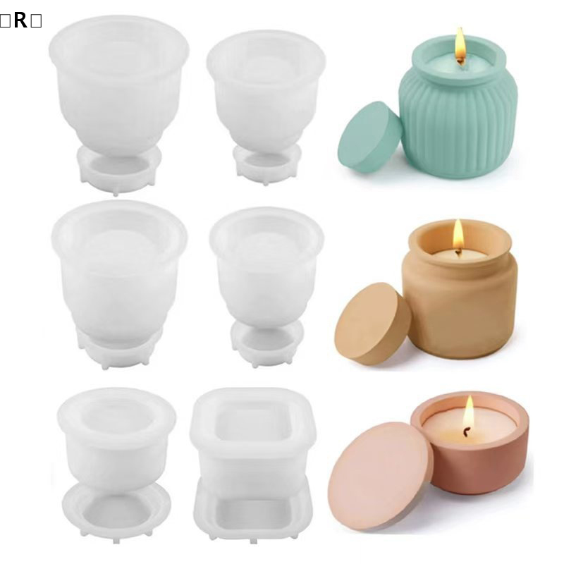 〔R〕1set DIY Candle Jar Silicon - Candle Making Jars With Lids review and price
