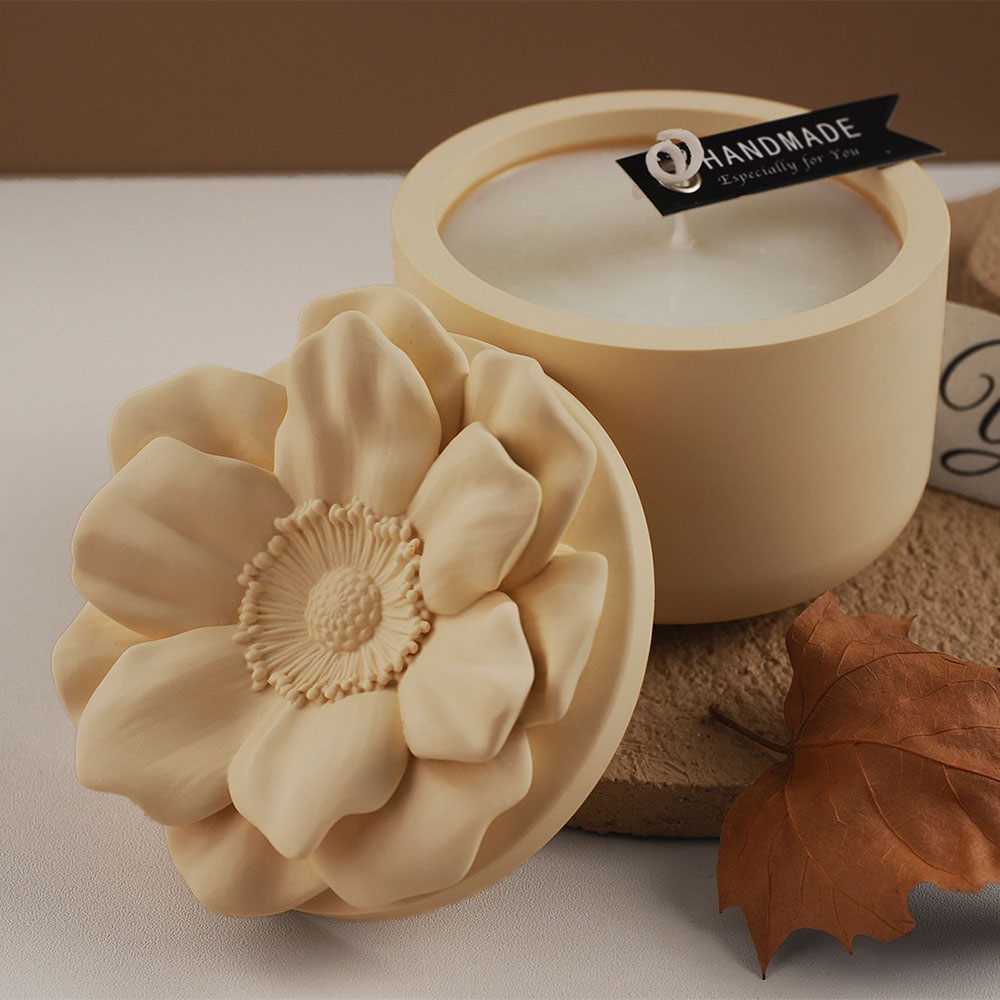 Sunflower Storage Box Silicone - Candle Making Jars With Lids review and price