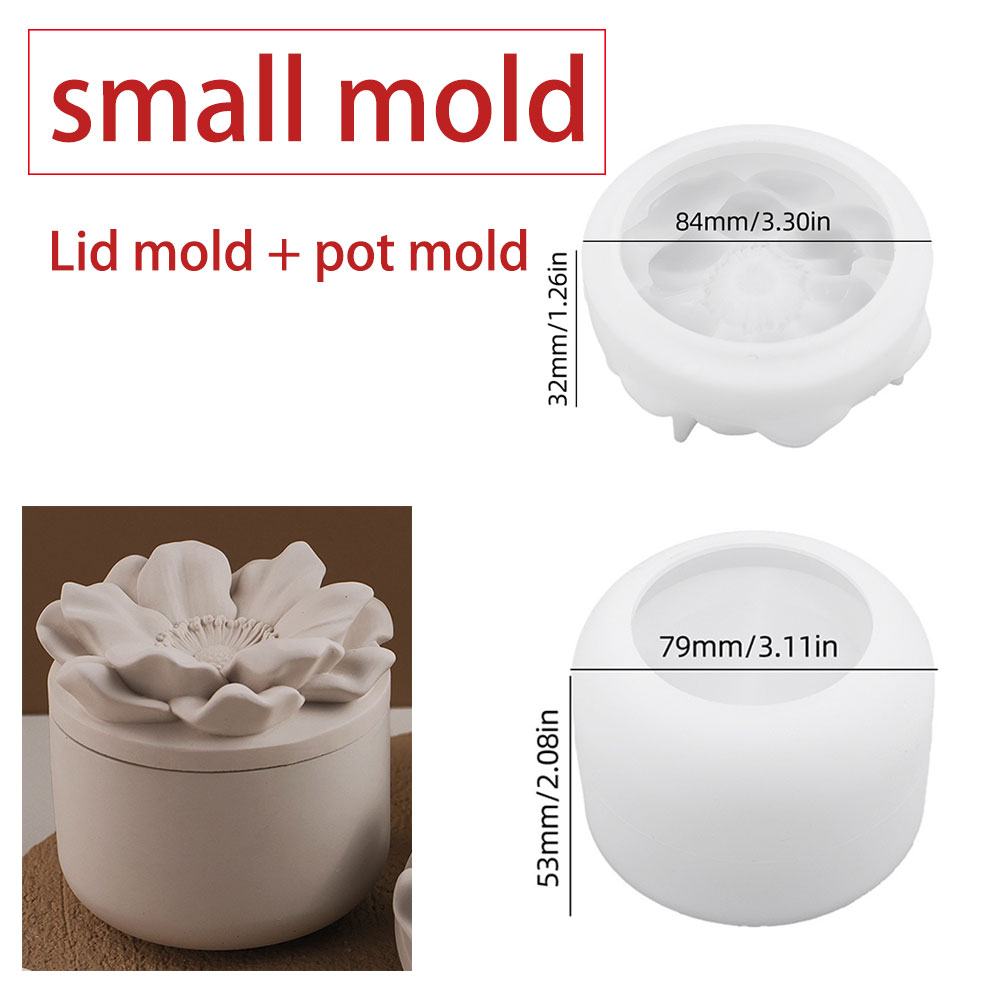 Sunflower Storage Box Silicone - Candle Making Jars With Lids review and price