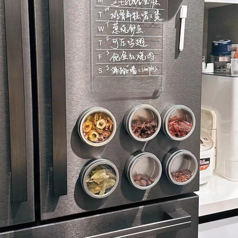 Magnetic Spice Tins with Clear - Tin Container Lid review and price
