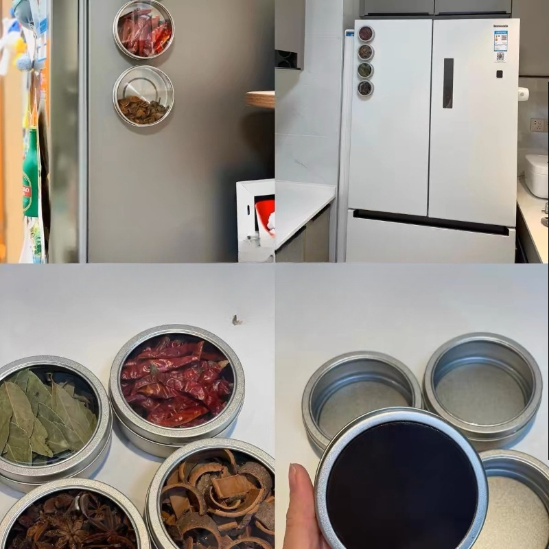 Magnetic Spice Tins with Clear - Tin Container Lid review and price