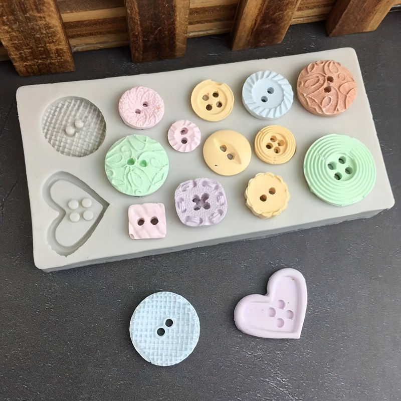 Buttons Shape Silicone Mold Si - Candle Making Tutorial review and price