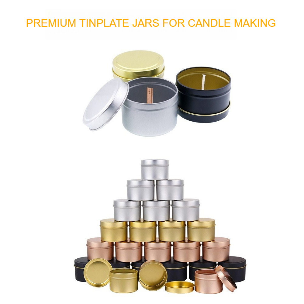 Round Aluminum Candle Tins wit - Candle Making Jars With Lids review and price