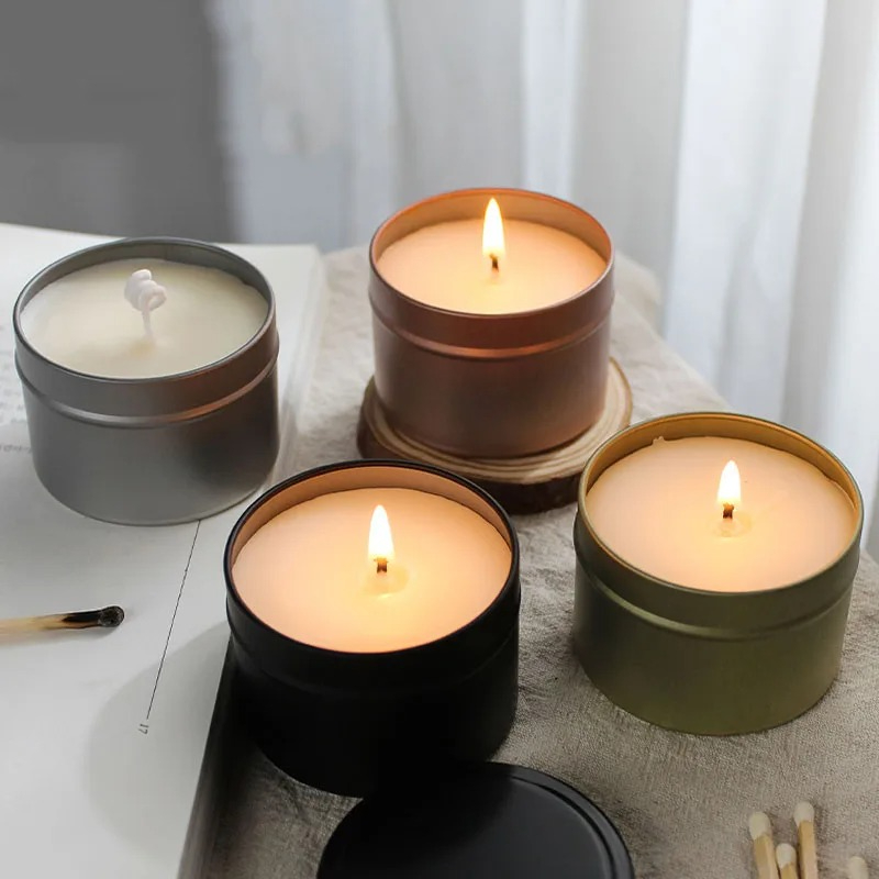 Round Aluminum Candle Tins wit - Candle Making Jars With Lids review and price