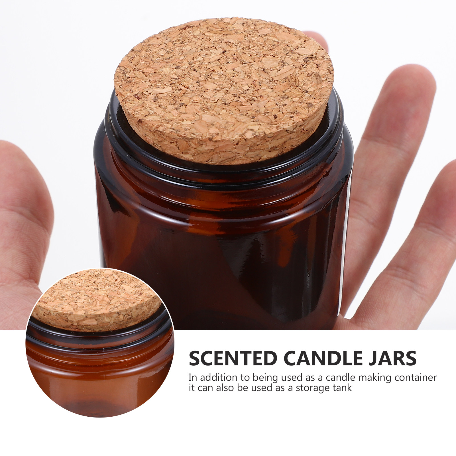 4Pcs High Quality Fragrance Gl - Candle Making Jars With Lids review and price