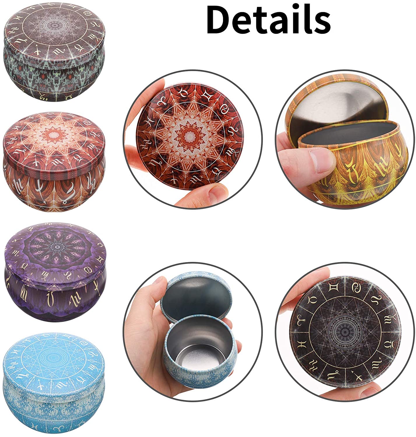 12 pack Candle Tins Round Cand - Candle Making Jars With Lids review and price