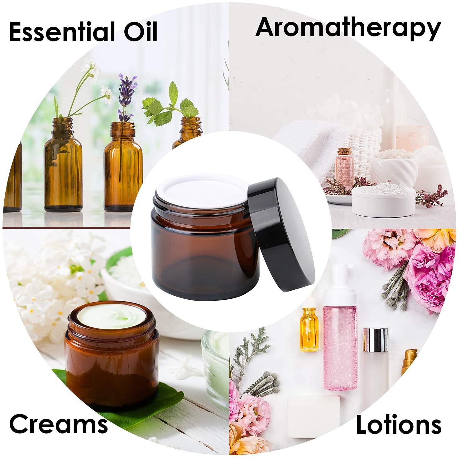 20pcs 5ml 10ml 15ml 20ml 30ml  - Candle Making Jars With Lids review and price