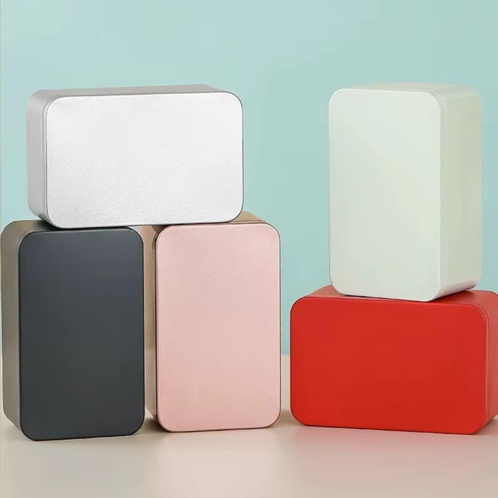 New Solid Color Tin Box Tinpla - Tin Container Lid review and price
