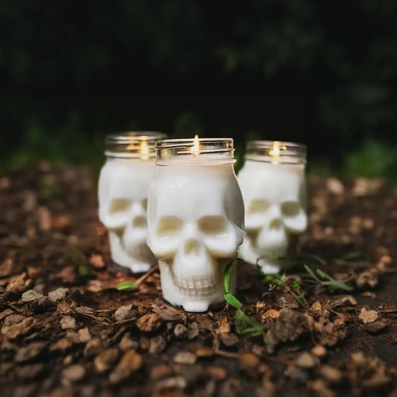 6 Pack Halloween Transparent S - Candle Making Jars With Lids review and price