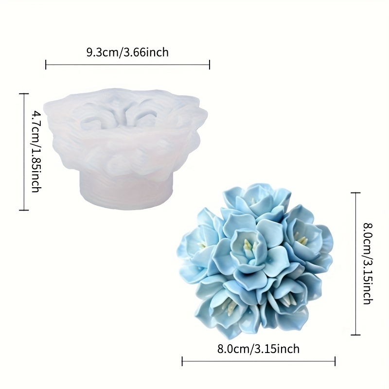 1 Hydrangea Candle Silicone Mo - Candle Making Tutorial review and price