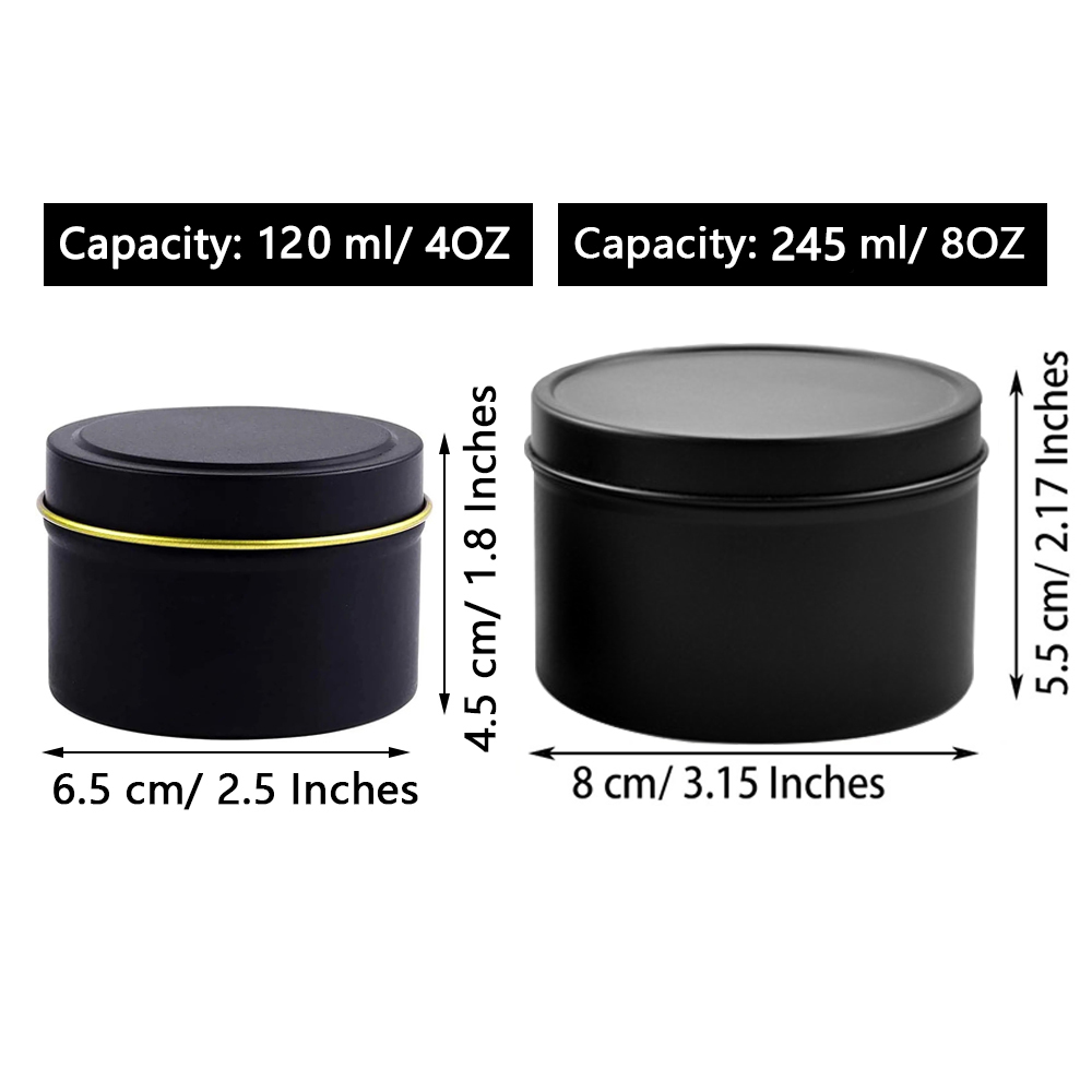 4oz/ 8oz Candle tins with lids - Candle Making Jars With Lids review and price