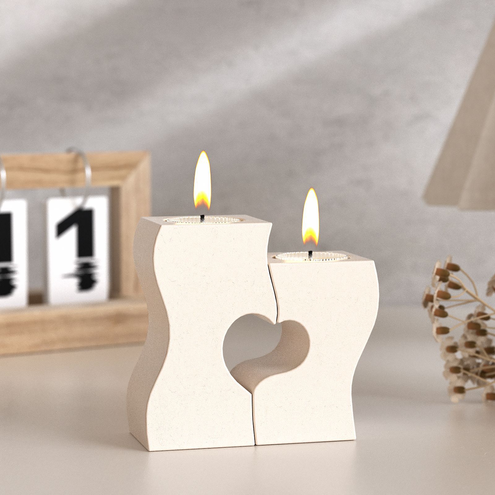 S Heart Candlestick Silicone M - Candle Making Tutorial review and price