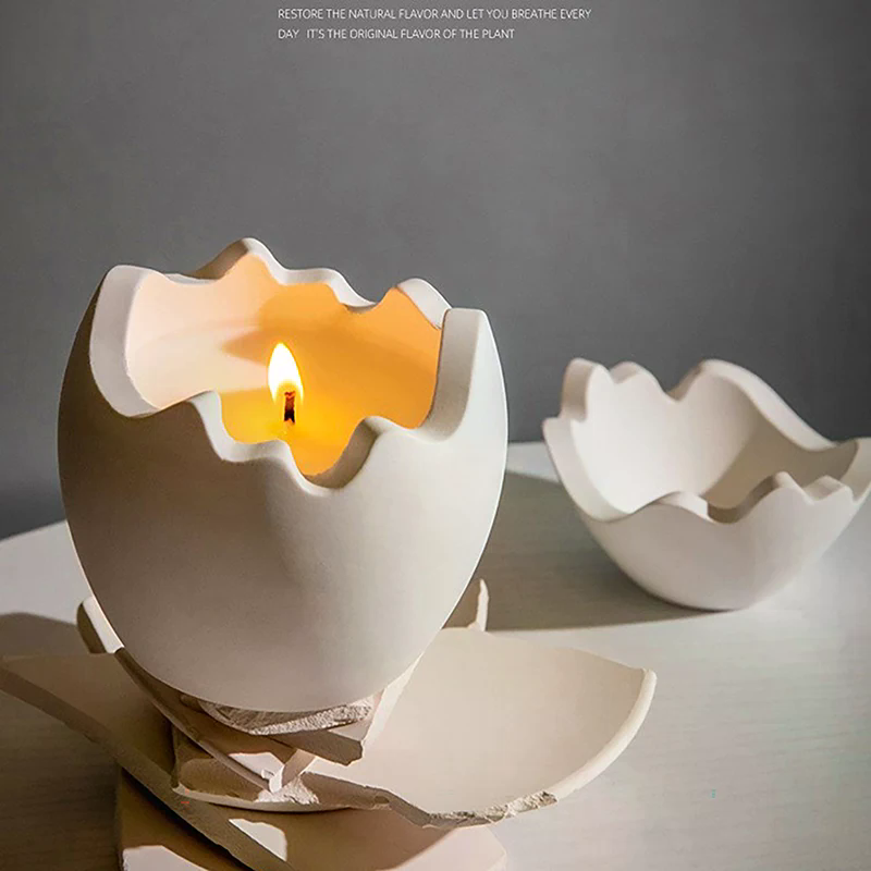 New Egg Shape Candle Jar Mold  - Candle Making Jars With Lids review and price