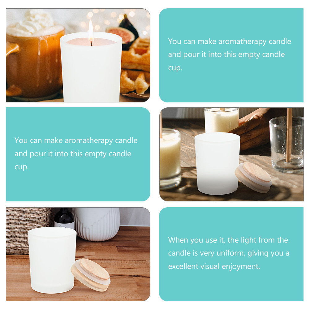 Empty Glass Jar Glass Containe - Candle Making Jars With Lids review and price
