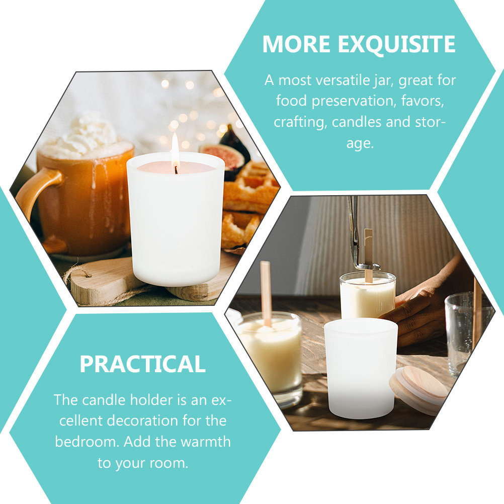 Empty Glass Jar Glass Containe - Candle Making Jars With Lids review and price