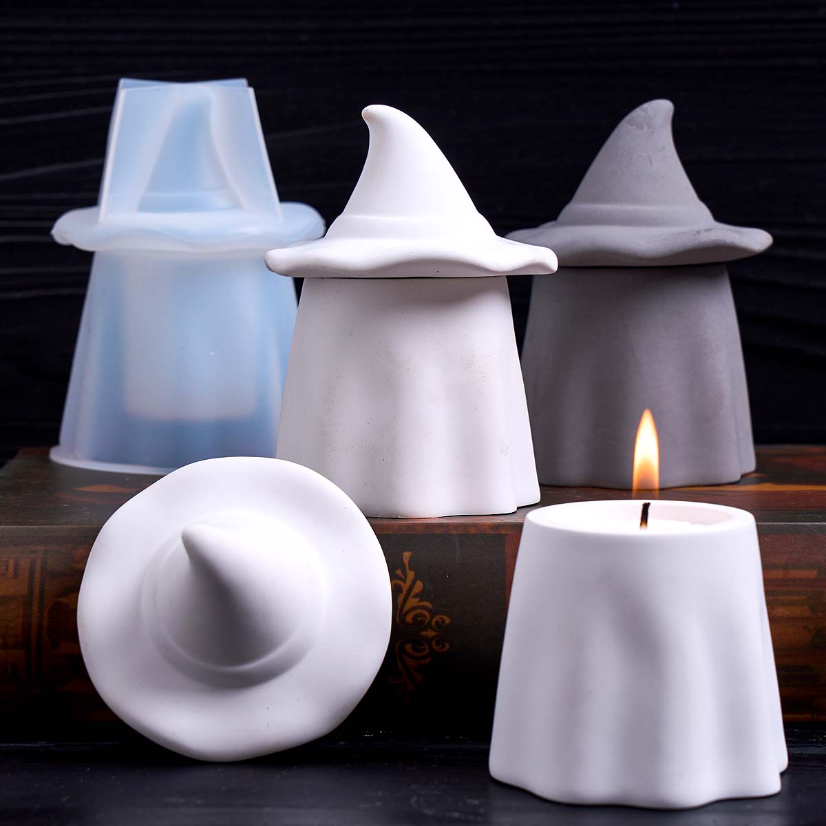 Ghost Wizard Candle Jar Silico - Candle Making Jars With Lids review and price
