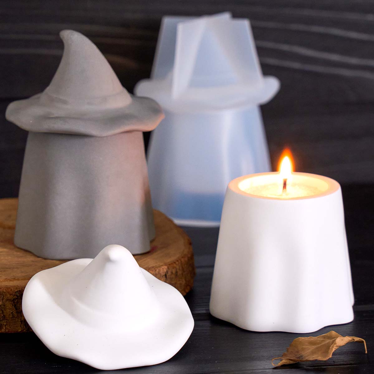 Ghost Wizard Candle Jar Silico - Candle Making Jars With Lids review and price