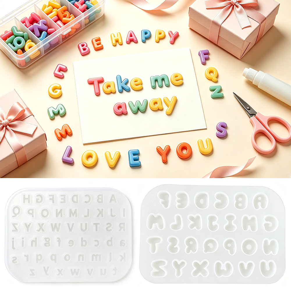 2Pcs Mini Letter Silicone Mold - Candle Making Kits review and price