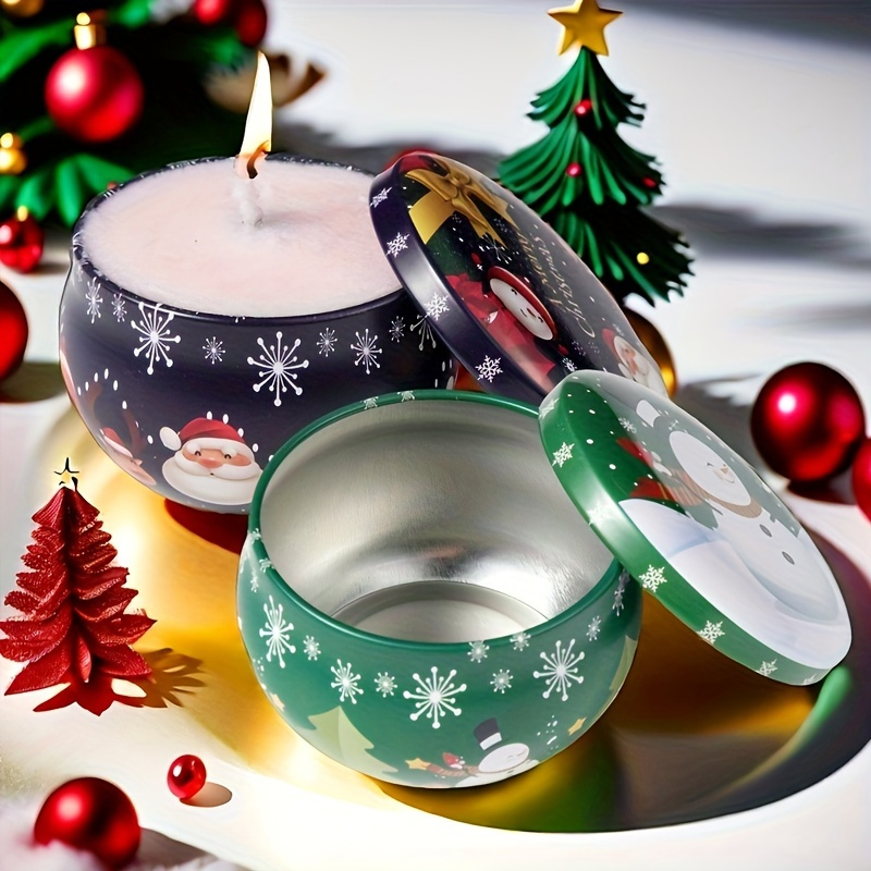 Round Christmas Tinplate Empty - Tin Container Lid review and price