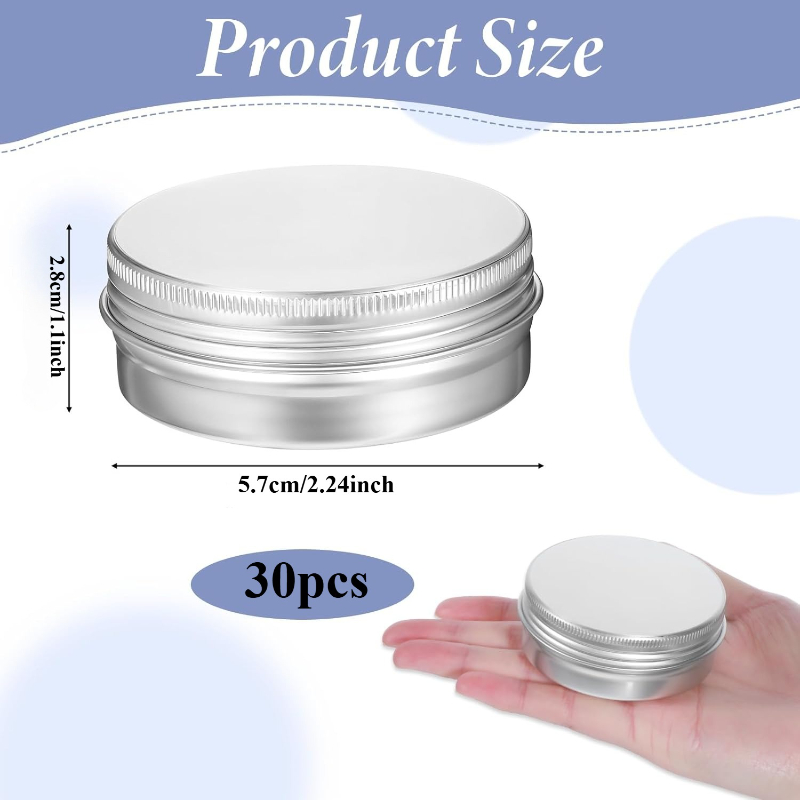 30pcs Screw Top Round Tins 2oz - Tin Container Lid review and price