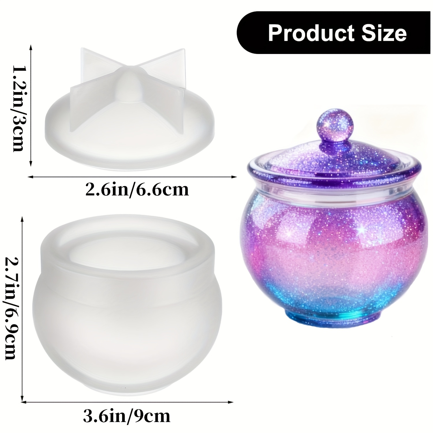 1 set of round resin can molds - Candle Making Jug review and price