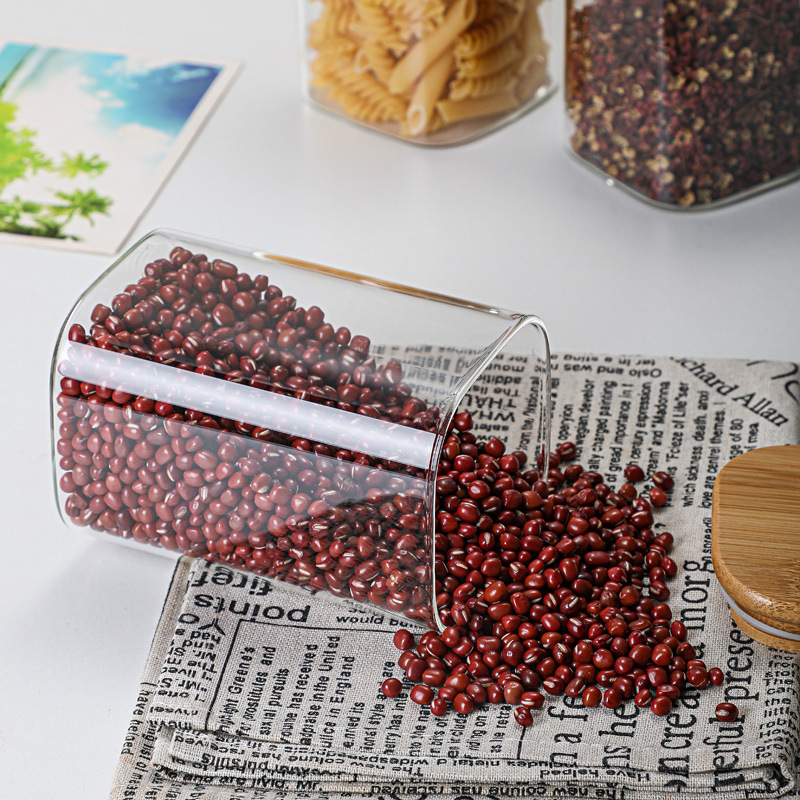 Bamboo Glass Tins Transparent  - Tin Container Lid review and price
